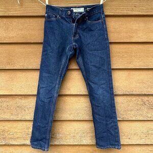 Vintage Genes Kids Slim Straight Denim Dark Blue Jeans Sz 14 Boys
